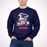 Snoopy And Woodstock Driving Motorbike Atlanta Falcons 3 Sweatshirt