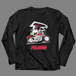 Snoopy And Woodstock Driving Motorbike Atlanta Falcons 4 Long Sleeves
