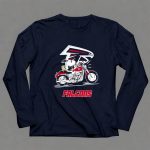 Snoopy And Woodstock Driving Motorbike Atlanta Falcons 6 Long Sleeves