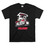 Snoopy And Woodstock Driving Motorbike Atlanta Falcons T Shirt 6