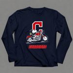 Snoopy And Woodstock Driving Motorbike Cleveland Guardians 6 Long Sleeves.jpg