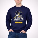 Snoopy And Woodstock Driving Motorbike Milwaukee Brewers 3 Sweatshirt 2.jpg