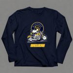 Snoopy And Woodstock Driving Motorbike Milwaukee Brewers 6 Long Sleeves 2.jpg