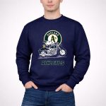 Snoopy And Woodstock Driving Motorbike Oakland Athletics 3 Sweatshirt.jpg