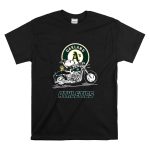 Snoopy And Woodstock Driving Motorbike Oakland Athletics T Shirt 6.jpg