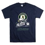 Snoopy And Woodstock Driving Motorbike Oakland Athletics T Shirt 7.jpg