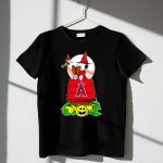 Snoopy And Woodstock Halloween Los Angeles Angels Baseball Pumpkin Scene 1 T Shirt.jpg