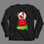 Snoopy And Woodstock Halloween Los Angeles Angels Baseball Pumpkin Scene 4 Long Sleeves.jpg