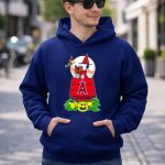 Snoopy And Woodstock Halloween Los Angeles Angels Baseball Pumpkin Scene 8 Hoodie.jpg