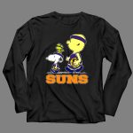Snoopy And Woodstock In Phoenix Suns Basketball Jerseys 4 Long Sleeves