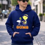 Snoopy And Woodstock In Phoenix Suns Basketball Jerseys 8 Hoodie