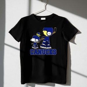 Snoopy And Woodstock In Vancouver Canucks Hockey Gear 1 T Shirt.jpg