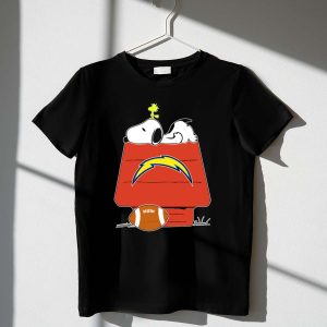 Snoopy And Woodstock Los Angeles Chargers Football Doghouse 1 T Shirt