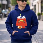 Snoopy And Woodstock Los Angeles Chargers Football Doghouse 8 Hoodie