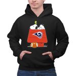 Snoopy And Woodstock Los Angeles Rams Doghouse Nfl Football 2 Hoodie