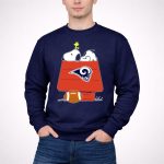 Snoopy And Woodstock Los Angeles Rams Doghouse Nfl Football 3 Sweatshirt