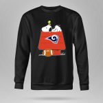 Snoopy And Woodstock Los Angeles Rams Doghouse Nfl Football 9 Sweatshirt