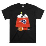 Snoopy And Woodstock Los Angeles Rams Doghouse Nfl Football T Shirt 6