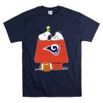 Snoopy And Woodstock Los Angeles Rams Doghouse Nfl Football T Shirt 7