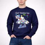 Snoopy And Woodstock New York Mets Driving Car Autism Accept Understand Loves 3 Sweatshirt