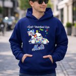 Snoopy And Woodstock New York Mets Driving Car Autism Accept Understand Loves 8 Hoodie