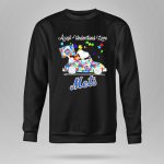 Snoopy And Woodstock New York Mets Driving Car Autism Accept Understand Loves 9 Sweatshirt