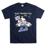 Snoopy And Woodstock New York Mets Driving Car Autism Accept Understand Loves T Shirt 7