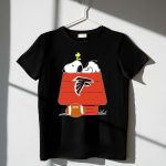 Snoopy And Woodstock On Atlanta Falcons Doghouse With Football 1 T Shirt