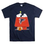 Snoopy And Woodstock On Atlanta Falcons Doghouse With Football T Shirt 7