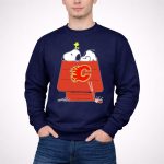 Snoopy And Woodstock On Calgary Flames Logo House 3 Sweatshirt.jpg