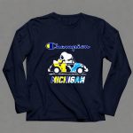 Snoopy And Woodstock On Car Champion Michigan Wolverines X Detroit Lions 6 Long Sleeves.jpg