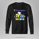Snoopy And Woodstock On Car Champion Michigan Wolverines X Detroit Lions 9 Sweatshirt.jpg