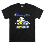 Snoopy And Woodstock On Car Champion Michigan Wolverines X Detroit Lions T Shirt 6.jpg