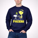 Snoopy And Woodstock Pacers Basketball Fans 3 Sweatshirt