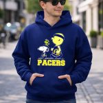 Snoopy And Woodstock Pacers Basketball Fans 8 Hoodie