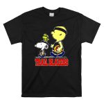 Snoopy And Woodstock Portland Trail Blazers Fans Basketball Theme T Shirt 6