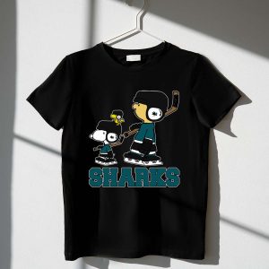 Snoopy And Woodstock San Jose Sharks Hockey Fans 1 T Shirt.jpg