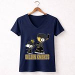 Snoopy And Woodstock Vegas Golden Knights Hockey Fans 5 Womens V Neck.jpg