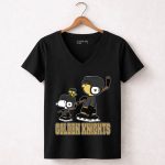 Snoopy And Woodstock Vegas Golden Knights Hockey Fans 7 Womens V Neck.jpg