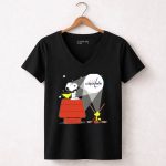 Snoopy And Woodstock Washington Capitals Nhl Hockey Spotlight 7 Womens V Neck.jpg