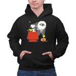 Snoopy And Woodstock With Baltimore Ravens Football And Logo Moon 2 Hoodie