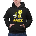 Snoopy And Woodstock With Basketball For Utah Jazz Fans 2 Hoodie