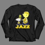 Snoopy And Woodstock With Basketball For Utah Jazz Fans 4 Long Sleeves