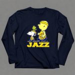 Snoopy And Woodstock With Basketball For Utah Jazz Fans 6 Long Sleeves
