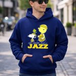 Snoopy And Woodstock With Basketball For Utah Jazz Fans 8 Hoodie