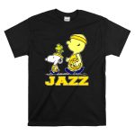 Snoopy And Woodstock With Basketball For Utah Jazz Fans T Shirt 6