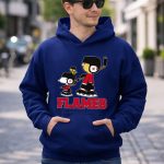 Snoopy And Woodstock With Calgary Flames Hockey Players 8 Hoodie.jpg