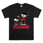 Snoopy And Woodstock With Calgary Flames Hockey Players T Shirt 6.jpg