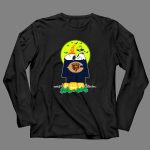 Snoopy And Woodstock With Chicago Bears Logo Halloween Scene 4 Long Sleeves