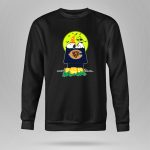 Snoopy And Woodstock With Chicago Bears Logo Halloween Scene 9 Sweatshirt